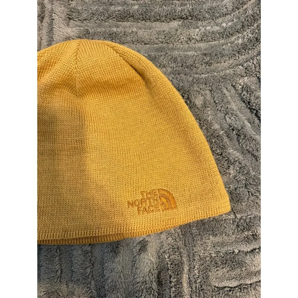 The North Face | Mustard Yellow Knit Wool Blend Beanie Outdoors Hiking Winter